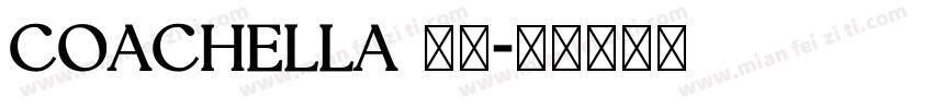 COACHELLA 字体字体转换